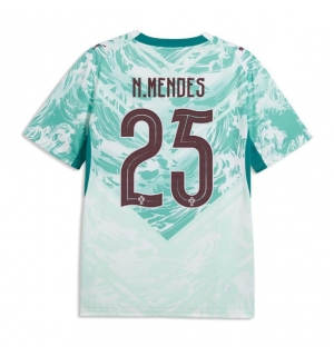Portugal Nuno Mendes #25 Bortedrakt VM 2026 Kortermet