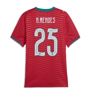 Portugal Nuno Mendes #25 Hjemmedrakt Dame VM 2026 Kortermet