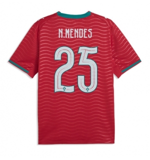Portugal Nuno Mendes #25 Hjemmedrakt VM 2026 Kortermet