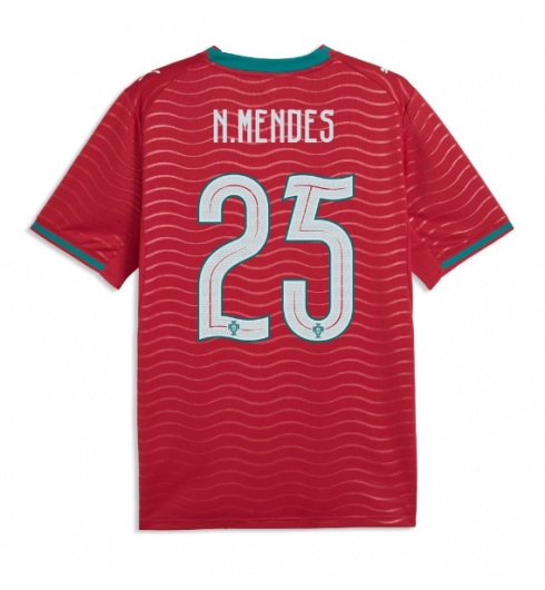 Portugal Nuno Mendes #25 Hjemmedrakt VM 2026 Kortermet Portugal Nuno Mendes #25 Hjemmedrakt VM 2026 Kortermet