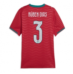 Portugal Ruben Dias #3 Hjemmedrakt Dame VM 2026 Kortermet