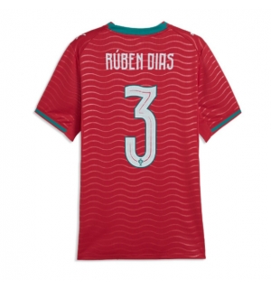 Portugal Ruben Dias #3 Hjemmedrakt Dame VM 2026 Kortermet