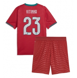Portugal Vitinha #23 Hjemmedraktsett Barn VM 2026 Kortermet (+ Korte bukser)