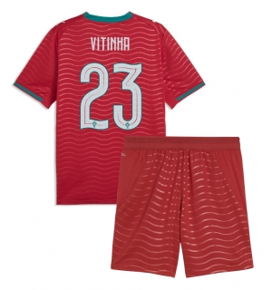 Portugal Vitinha #23 Hjemmedraktsett Barn VM 2026 Kortermet (+ Korte bukser)