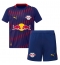 RB Leipzig Conrad Harder #11 Bortedraktsett Barn 2025-26 Kortermet (+ Korte bukser)