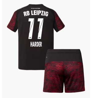 RB Leipzig Conrad Harder #11 Tredjedraktsett Barn 2025-26 Kortermet (+ Korte bukser)