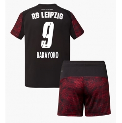 RB Leipzig Johan Bakayoko #9 Tredjedraktsett Barn 2025-26 Kortermet (+ Korte bukser)