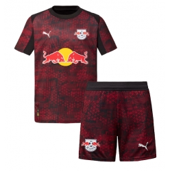 RB Leipzig Tredjedraktsett Barn 2025-26 Kortermet (+ Korte bukser)