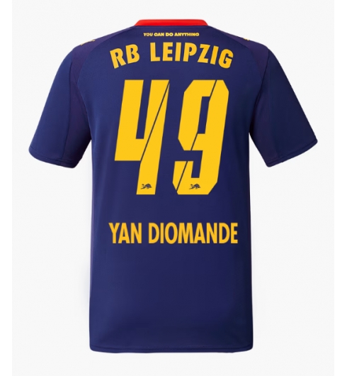 RB Leipzig Yan Diomande #49 Bortedrakt 2025-26 Kortermet RB Leipzig Yan Diomande #49 Bortedrakt 2025-26 Kortermet