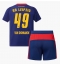 RB Leipzig Yan Diomande #49 Bortedraktsett Barn 2025-26 Kortermet (+ Korte bukser)