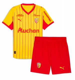 RC Lens Hjemmedraktsett Barn 2025-26 Kortermet (+ Korte bukser)