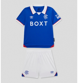 Rangers Hjemmedraktsett Barn 2025-26 Kortermet (+ Korte bukser)