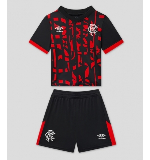 Rangers Tredjedraktsett Barn 2026-27 Kortermet (+ Korte bukser)