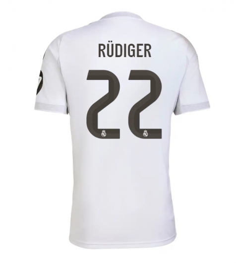 Real Madrid Antonio Rudiger #22 Hjemmedrakt 2025-26 Kortermet Real Madrid Antonio Rudiger #22 Hjemmedrakt 2025-26 Kortermet