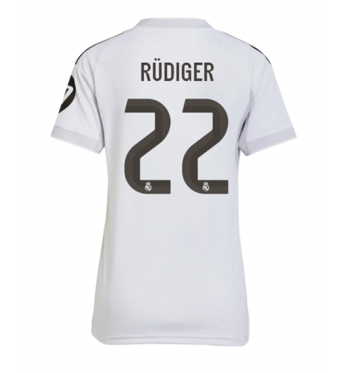 Real Madrid Antonio Rudiger #22 Hjemmedrakt Dame 2025-26 Kortermet Real Madrid Antonio Rudiger #22 Hjemmedrakt Dame 2025-26 Kortermet