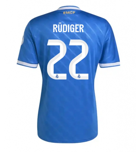 Real Madrid Antonio Rudiger #22 Tredjedrakt 2025-26 Kortermet Real Madrid Antonio Rudiger #22 Tredjedrakt 2025-26 Kortermet