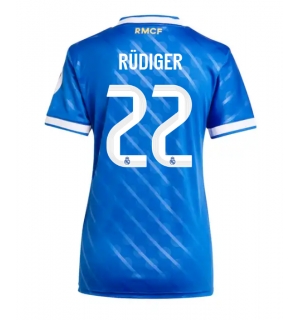 Real Madrid Antonio Rudiger #22 Tredjedrakt Dame 2025-26 Kortermet
