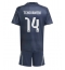 Real Madrid Aurelien Tchouameni #14 Bortedraktsett Barn 2025-26 Kortermet (+ Korte bukser)