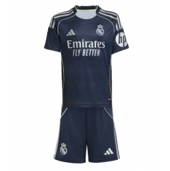 Real Madrid Bortedraktsett Barn 2025-26 Kortermet (+ Korte bukser)