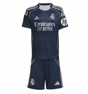 Real Madrid Bortedraktsett Barn 2025-26 Kortermet (+ Korte bukser)