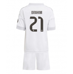 Real Madrid Brahim Diaz #21 Hjemmedraktsett Barn 2025-26 Kortermet (+ Korte bukser)