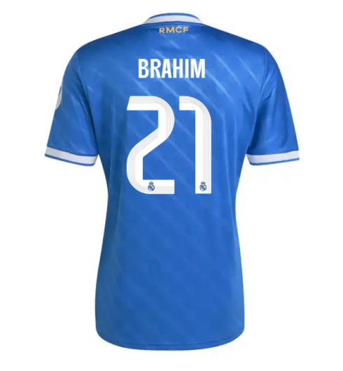 Real Madrid Brahim Diaz #21 Tredjedrakt 2025-26 Kortermet Real Madrid Brahim Diaz #21 Tredjedrakt 2025-26 Kortermet
