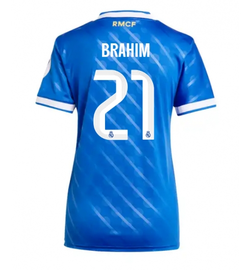 Real Madrid Brahim Diaz #21 Tredjedrakt Dame 2025-26 Kortermet Real Madrid Brahim Diaz #21 Tredjedrakt Dame 2025-26 Kortermet