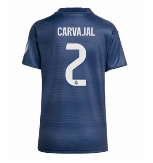 Real Madrid Daniel Carvajal #2 Bortedrakt Dame 2025-26 Kortermet