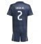 Real Madrid Daniel Carvajal #2 Bortedraktsett Barn 2025-26 Kortermet (+ Korte bukser)