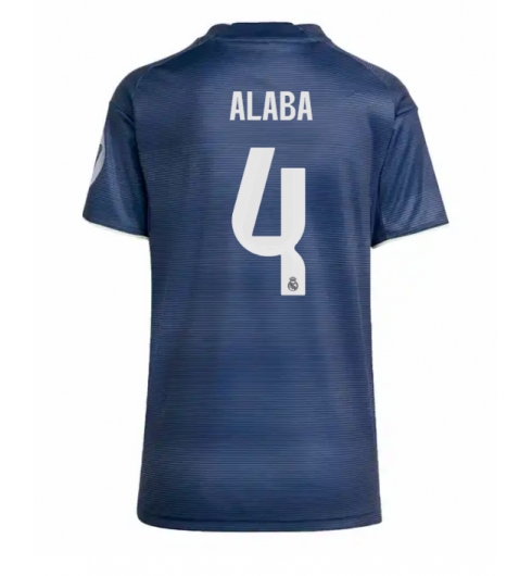 Real Madrid David Alaba #4 Bortedrakt Dame 2025-26 Kortermet Real Madrid David Alaba #4 Bortedrakt Dame 2025-26 Kortermet