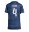 Real Madrid David Alaba #4 Bortedrakt Dame 2025-26 Kortermet Real Madrid David Alaba #4 Bortedrakt Dame 2025-26 Kortermet