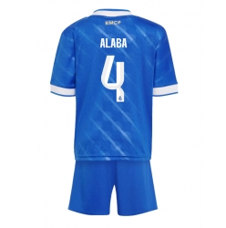 Real Madrid David Alaba #4 Tredjedraktsett Barn 2025-26 Kortermet (+ Korte bukser)