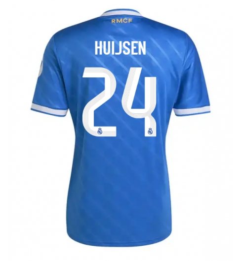 Real Madrid Dean Huijsen #24 Tredjedrakt 2025-26 Kortermet Real Madrid Dean Huijsen #24 Tredjedrakt 2025-26 Kortermet