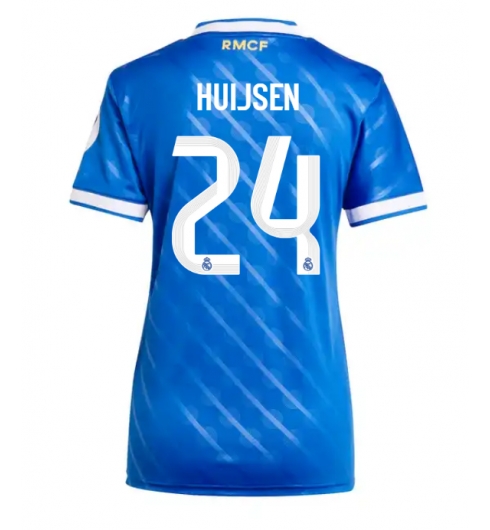 Real Madrid Dean Huijsen #24 Tredjedrakt Dame 2025-26 Kortermet Real Madrid Dean Huijsen #24 Tredjedrakt Dame 2025-26 Kortermet