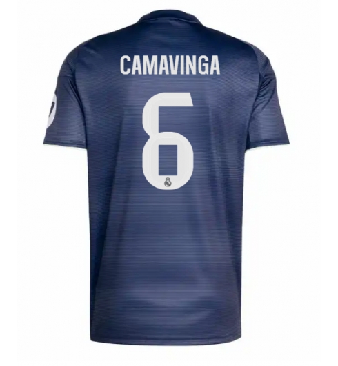 Real Madrid Eduardo Camavinga #6 Bortedrakt 2025-26 Kortermet Real Madrid Eduardo Camavinga #6 Bortedrakt 2025-26 Kortermet
