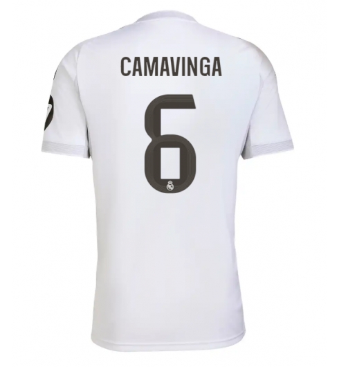 Real Madrid Eduardo Camavinga #6 Hjemmedrakt 2025-26 Kortermet Real Madrid Eduardo Camavinga #6 Hjemmedrakt 2025-26 Kortermet