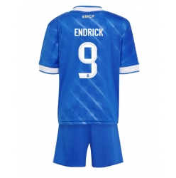Real Madrid Endrick #9 Tredjedraktsett Barn 2025-26 Kortermet (+ Korte bukser)