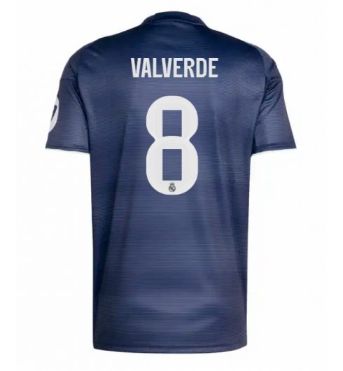 Real Madrid Federico Valverde #8 Bortedrakt 2025-26 Kortermet Real Madrid Federico Valverde #8 Bortedrakt 2025-26 Kortermet
