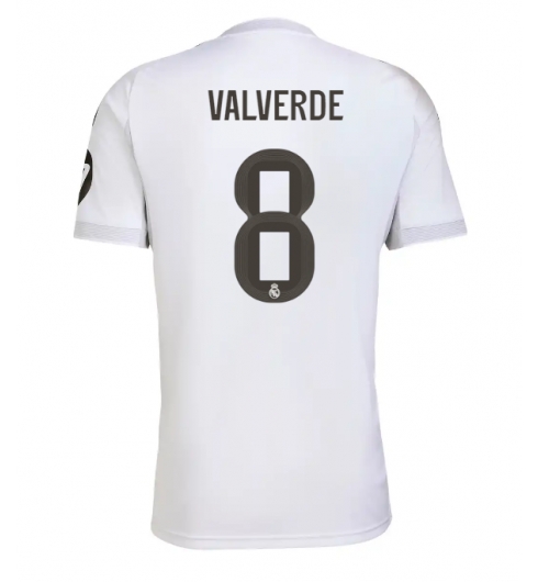 Real Madrid Federico Valverde #8 Hjemmedrakt 2025-26 Kortermet Real Madrid Federico Valverde #8 Hjemmedrakt 2025-26 Kortermet