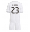 Real Madrid Ferland Mendy #23 Hjemmedraktsett Barn 2025-26 Kortermet (+ Korte bukser)