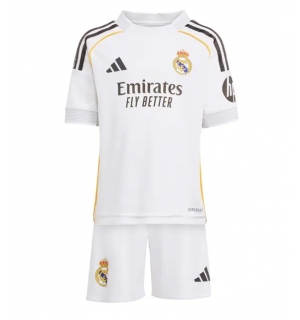 Real Madrid Hjemmedraktsett Barn 2025-26 Kortermet (+ Korte bukser)