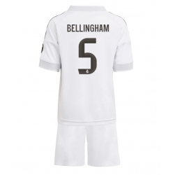 Real Madrid Jude Bellingham #5 Hjemmedraktsett Barn 2025-26 Kortermet (+ Korte bukser)