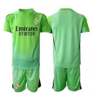 Real Madrid Keeper Bortedraktsett Barn 2025-26 Kortermet (+ Korte bukser)