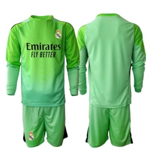 Real Madrid Keeper Bortedraktsett Barn 2025-26 Langermet (+ Korte bukser)