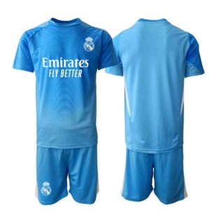 Real Madrid Keeper Hjemmedraktsett Barn 2025-26 Kortermet (+ Korte bukser)