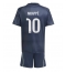 Real Madrid Kylian Mbappe #10 Bortedraktsett Barn 2025-26 Kortermet (+ Korte bukser)