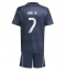 Real Madrid Vinicius Junior #7 Bortedraktsett Barn 2025-26 Kortermet (+ Korte bukser)