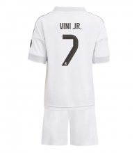 Real Madrid Vinicius Junior #7 Hjemmedraktsett Barn 2025-26 Kortermet (+ Korte bukser)