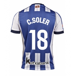 Real Sociedad Carlos Soler #18 Hjemmedrakt 2025-26 Kortermet