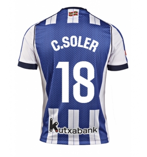 Real Sociedad Carlos Soler #18 Hjemmedrakt 2025-26 Kortermet